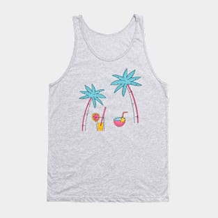 Beach day palm trees Tank Top